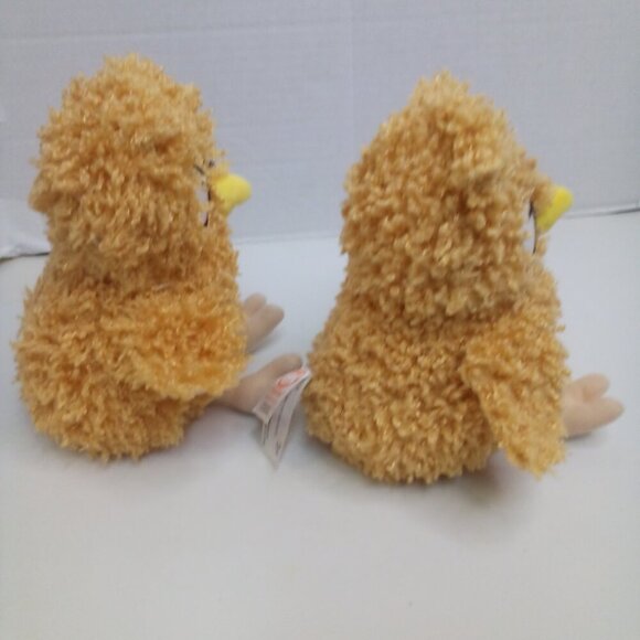 Fiesta Mr Frizzle Plush Chicken NO GLASSES 7.5" Lot of 2 - Picture 12 of 13